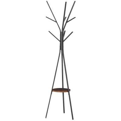 Homcom Kleiderständer Braun 45x180x45 cm