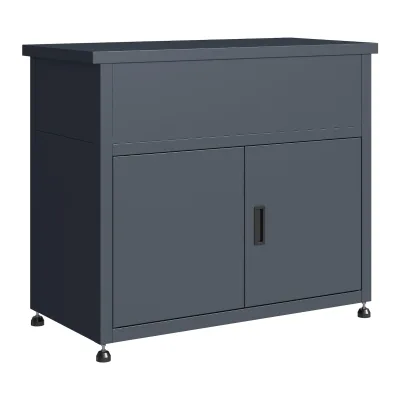 Gartenschrank BREMEN 100x50x85cm mit Hochbeet, Stahl anthrazit