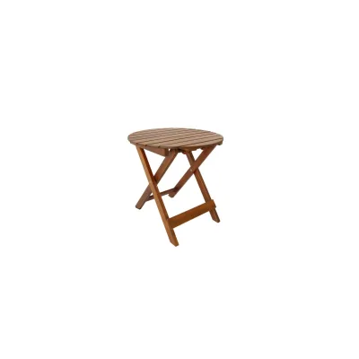 Gartentisch rund Ø 46x45 cm Massivholz Akazie