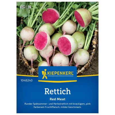 Gemüsesamen, Rettich 'Red Meat', mehrfarbig