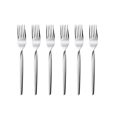 Gense Kuchengabel Silber