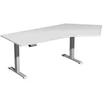 Geramöbel Schreibtisch Elevate Basic lichtgrau silber