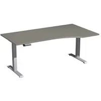 Geramöbel Schreibtisch Elevate Basic onyx silber