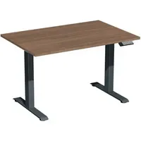 Geramöbel Schreibtisch Elevate Plus 1.200 x 630-1.280 x 800 mm (B x H x T) anthrazit