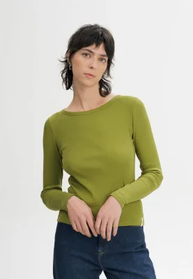 Geripptes Longsleeve Modell: Mehar GOTS