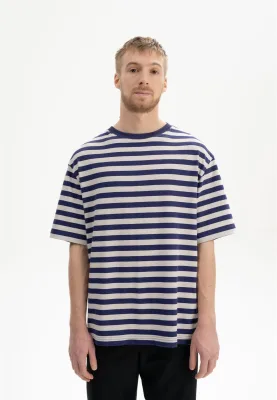Gestreiftes Oversized T-Shirt Modell: Bhajan GOTS