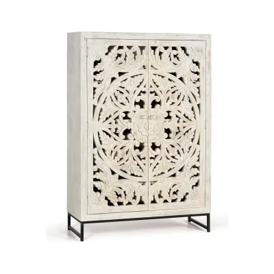 Giner y Colomer Highboard Perlmutt 40x160x110 cm