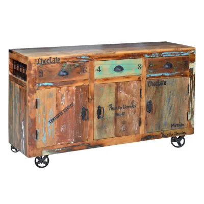 Giner y Colomer Sideboard Chrom 40x86x140 cm