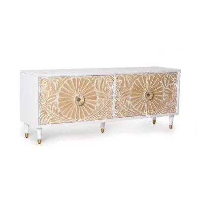 Giner y Colomer Tv-Schrank Weiß 170x65x40 cm
