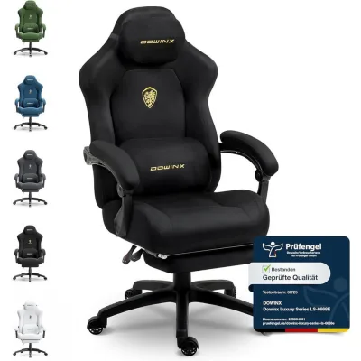 Gisaae Gaming-Stuhl Schwarz 70x132x70 cm