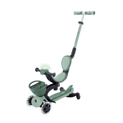 GLOBBER GO-UP BABY 360 LIGHTS salbei grün, mit Leuchtrollen und Leuchtmodul