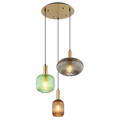 Globo Lighting Hängeleuchte Mehrfarbig 55x130x55 cm
