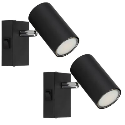 Globo Lighting Wandleuchte Schwarz 7x10x12 cm