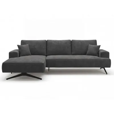 Graingold Ecksofa Anthrazit 260x165 cm