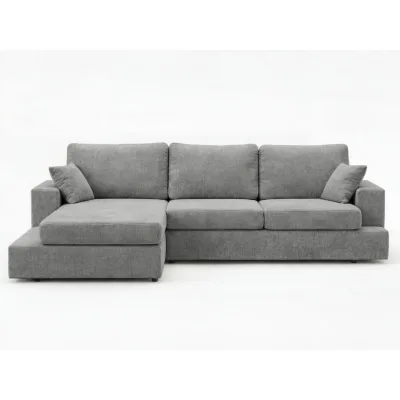 Graingold Ecksofa Grau 260x165 cm