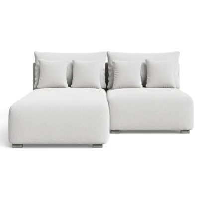 Graingold Ecksofa Weiß 206x190 cm