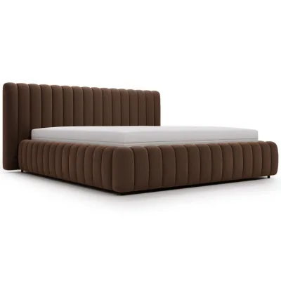 Graingold Polsterbett Braun 120x200 cm