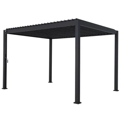Green Spirit Lamellenpergola Grau 360x240x300 cm