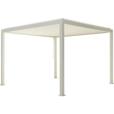 Green Spirit Lamellenpergola Weiß 360x250x360 cm