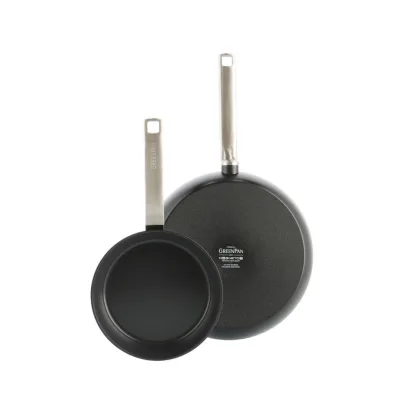 GreenPan Pfannenset Evolution Schwarz, Edelstahl