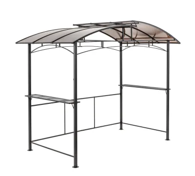 GreenYard Grillpavillon aus Aluminium, ca. 165 x 275 x 235 cm - Anthrazit