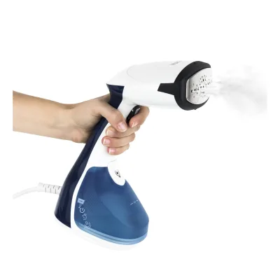 H. Koenig STM10 Hand-Dampfglätter / gleichbleibender Dampfausstoß: max 24g/min / bereit in 35 Sekunden / 250ml Kapazität / 1640W / blau/weiß