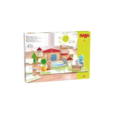 HABA Unisex Puzzle Spielwelt Puzzle Landleben 1er Pack