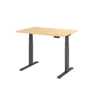 Hammerbacher Schreibtisch Basic 1.200 x 640 x 1.290 x 800 mm (B x H x T) ahorn