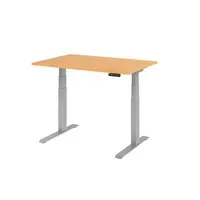Hammerbacher Schreibtisch Basic 1.200 x 640 x 1.290 x 800 mm (B x H x T) buche