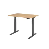 Hammerbacher Schreibtisch Basic 1.200 x 640 x 1.290 x 800 mm (B x H x T) eiche