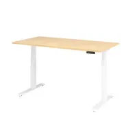 Hammerbacher Schreibtisch Basic 1.600 x 640 x 1.290 x 800 mm (B x H x T) ahorn