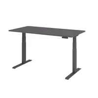 Hammerbacher Schreibtisch Basic 1.600 x 640 x 1.290 x 800 mm (B x H x T) graphit