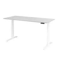 Hammerbacher Schreibtisch Basic 1.800 x 640 x 1.290 x 800 mm (B x H x T) grau