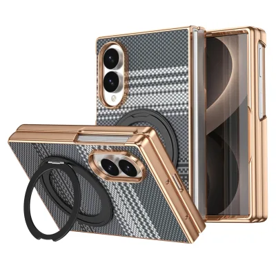 Handyhülle Samsung Galaxy Z Fold8 5G Dreh Kipp Ständer Magnetring H9 Schutzglas