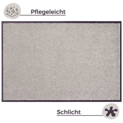 Hanse Home Schmutzfangmatte Wash \u0026 Clean Hellgrau 120x180 cm