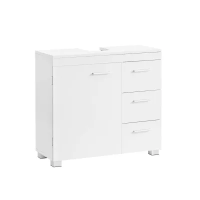 Hansiro Waschbeckenunterschrank Weiß 70x64x30 cm