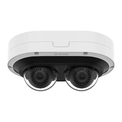 Hanwha Vision Panorama Kamera PNM-C12083RVD 3,54 - 6,69mm P-Serie Überwachungskamera mit 12 Megapixel Auflösung