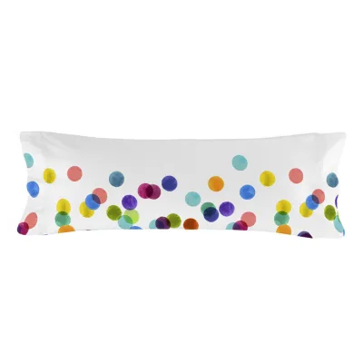 Happy Friday Kissenbezug Mehrfarbig 45x110 cm