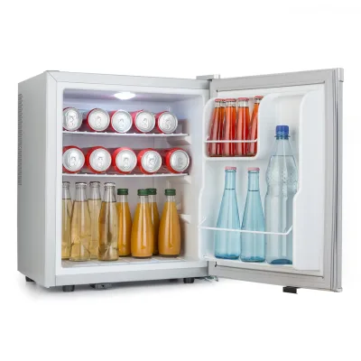Happy Hour 38 Mini-Kühlschrank Minibar Getränkekühlschrank 38 L 26 dB Silber 38 Liter