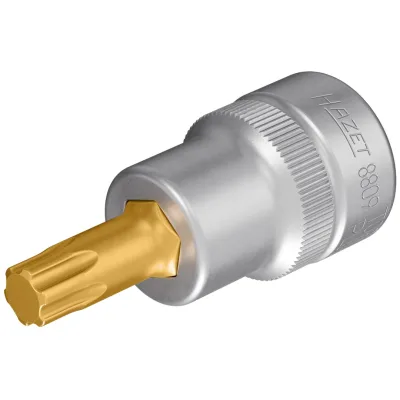 Hazet Schraubendreher-Steckschlüsseleinsatz, TX PLUS, 3/8 (10 mm) Vierkant hohl, Innen TX PLUS Profil, SW 40IP