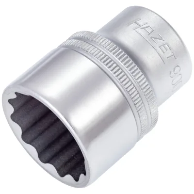 Hazet Steckschlüsseleinsatz 900Z-25, 1/2 (12,5 mm) Vierkant hohl, Außen Doppelsechskant-Tractionsprofil, SW 25 mm