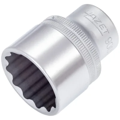 Hazet Steckschlüsseleinsatz 900Z-28, 1/2 (12,5 mm) Vierkant hohl, Außen Doppelsechskant-Tractionsprofil, SW 28 mm