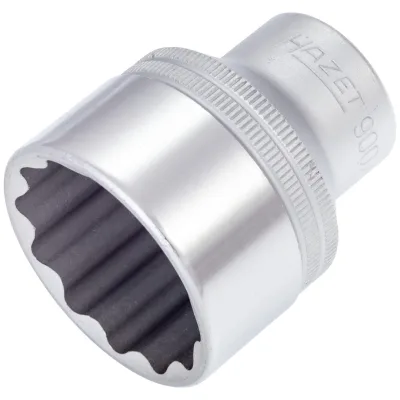 Hazet Steckschlüsseleinsatz 900Z-33, 1/2 (12,5 mm) Vierkant hohl, Außen Doppelsechskant-Tractionsprofil, SW 33 mm