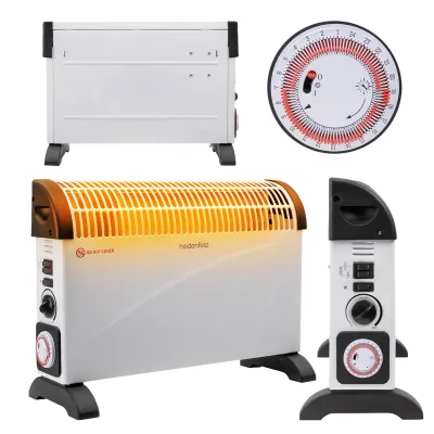Heidenfeld Konvektorheizung HL200, 750-2000 Watt, verschiedene Heizstufen, Tragegriffe, bis 25 m² (Mit Turbo)