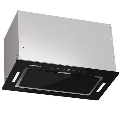 Hektor Eco Lüfterbaustein 52 cm 466 m³/h Touch Glas Schwarz