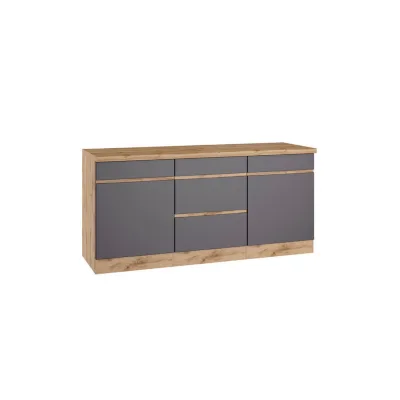 Held Küchenunterschrank Grau, Eiche Wotan 180x86x60 cm