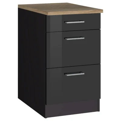 Held Schubkastenunterschrank Graphit 50x85x60 cm