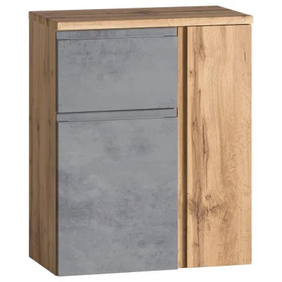 Held Unterschrank Hellgrau, Eiche Wotan 65x79x35 cm