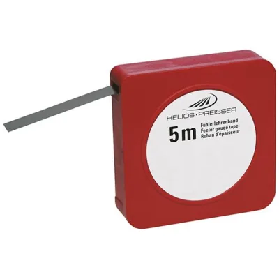 Helios Preisser Fühlerlehrenband, Einzelkassette (Kohlenstoffstahl, gehärtet, Breite 12,7 mm,Länge 5 m, Nennmaß 0,02 mm)