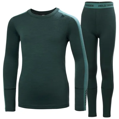 Helly Hansen Lifa Merino Midweight, Set, Junior, grün